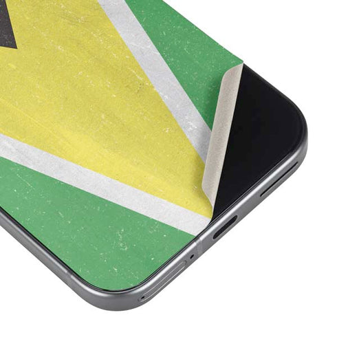 Guyana Flag Distressed Google Pixel 9 Pro Skin